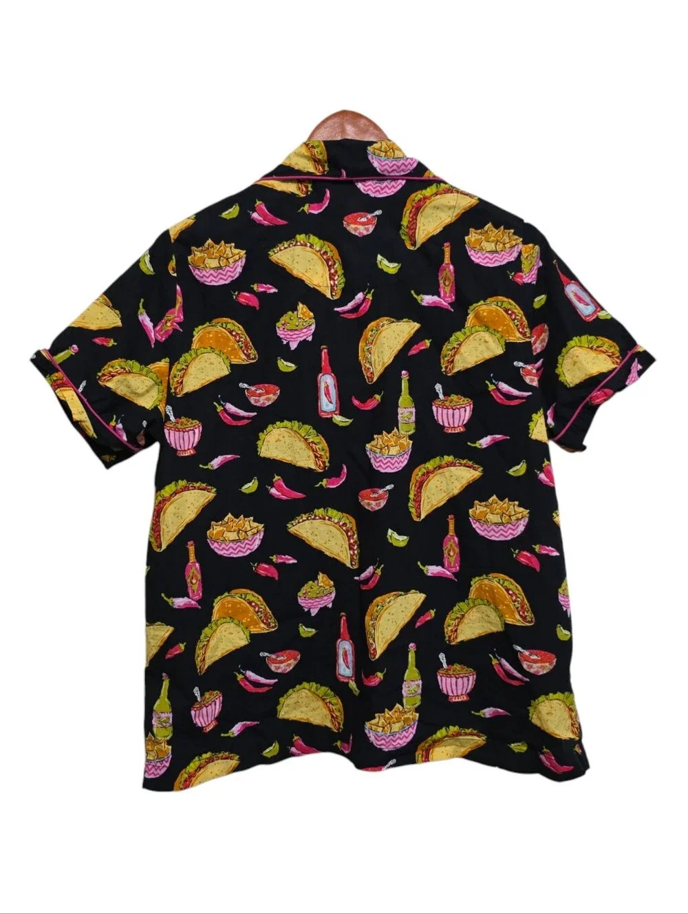 Printfresh Guac On Short Sleep Top in Black Size Small